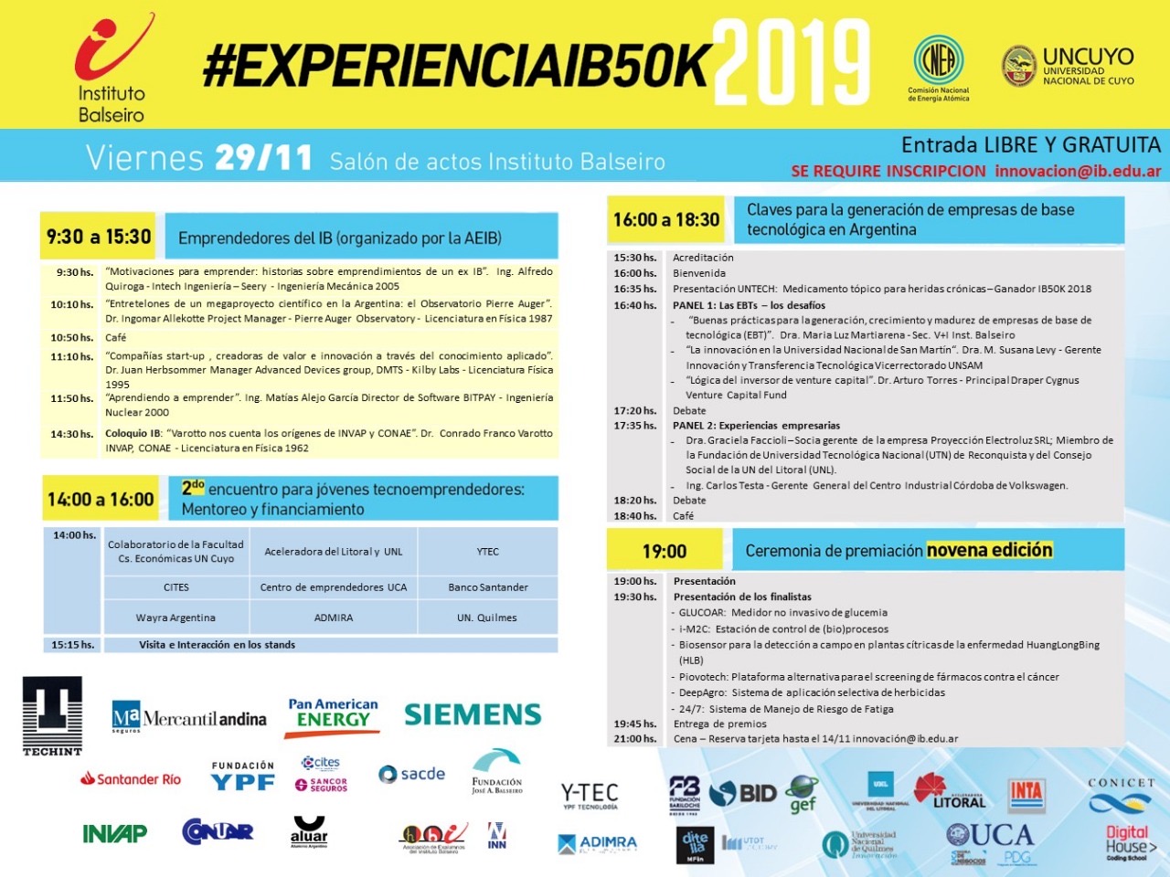Coloquio Emprendedores del IB – 2019